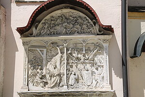 Waidhofen an der Ybbs, Pfarrkirche Hll. Maria Magdalena und Lambert, Renaissance-Epitaph der Familie des Stadtrichters Erhart Zeysl,1526/34